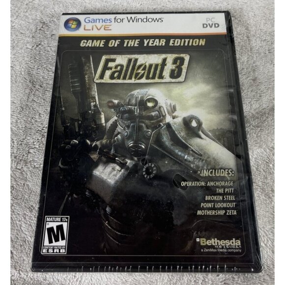 Other - Fallout 3: GAME OF THE YEAR EDITION Brand New Factory Sealed PC Windows Bethesda